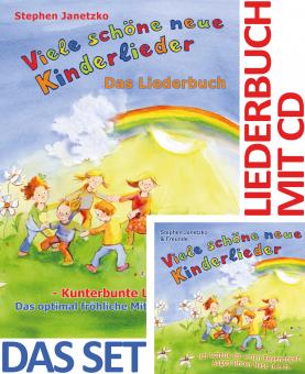 SET LIEDERBUCH inkl. CD Viele schöne neue Kinderlieder - Ich schenk dir einen Regenbogen, Augen Ohren Nase u.a.m. 