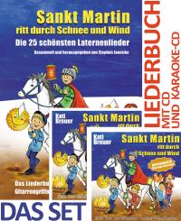 SET LIEDERBUCH inkl. CD + KARAOKE-CD Sankt Martin ritt durch Schnee und Wind - Die 25 schönsten Laternenlieder 